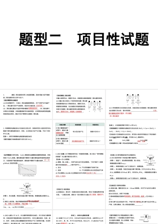 2024江苏中考化学二轮中考考点研究 题型二  项目性试题（课件）.pptx