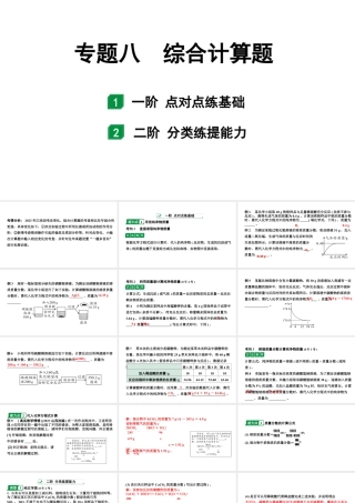 2024江西中考化学二轮专题复习 专题八 综合计算题（课件）.pptx