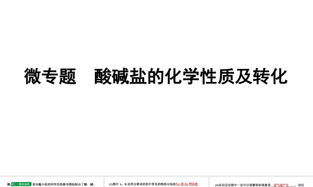 2024辽宁中考化学二轮重点专题研究 微专题 酸碱盐的化学性质及转化（课件）.pptx