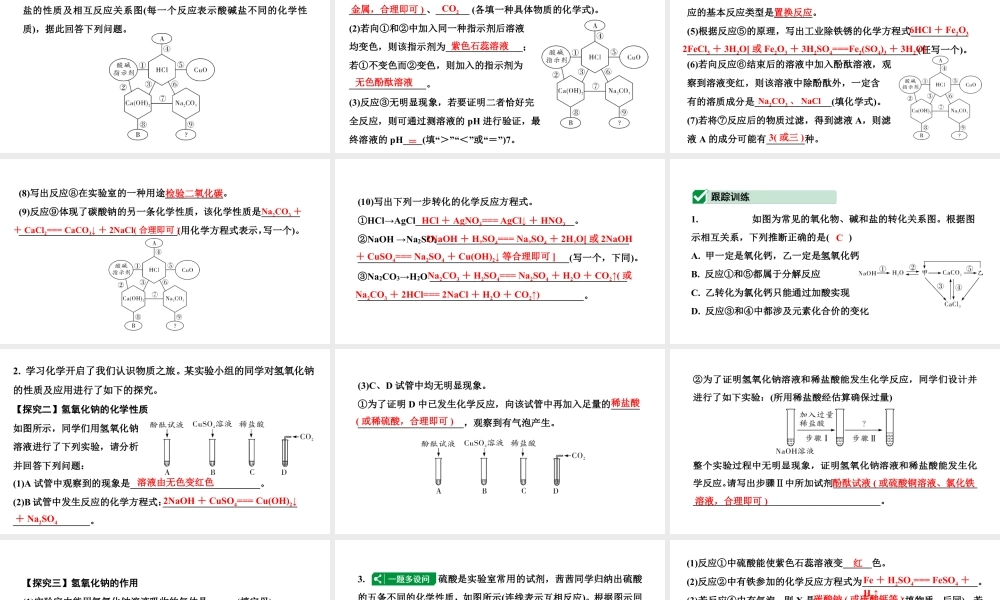 2024辽宁中考化学二轮重点专题研究 微专题 酸碱盐的化学性质及转化（课件）.pptx