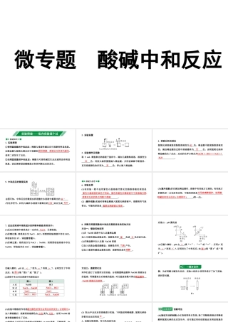 2024辽宁中考化学二轮重点专题研究 微专题 酸碱中和反应（课件）.pptx