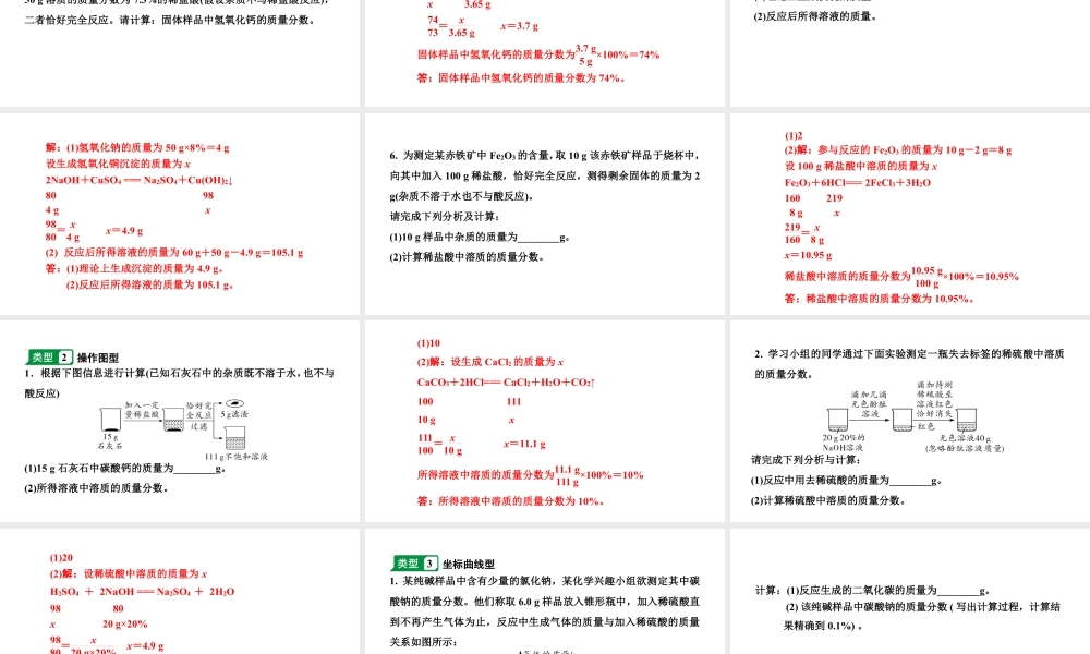 2024辽宁中考化学二轮重点专题研究 专题八  常见的化学计算（课件）.pptx