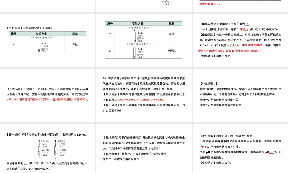 2024辽宁中考化学二轮重点专题研究 专题七  实验探究题（课件）.pptx