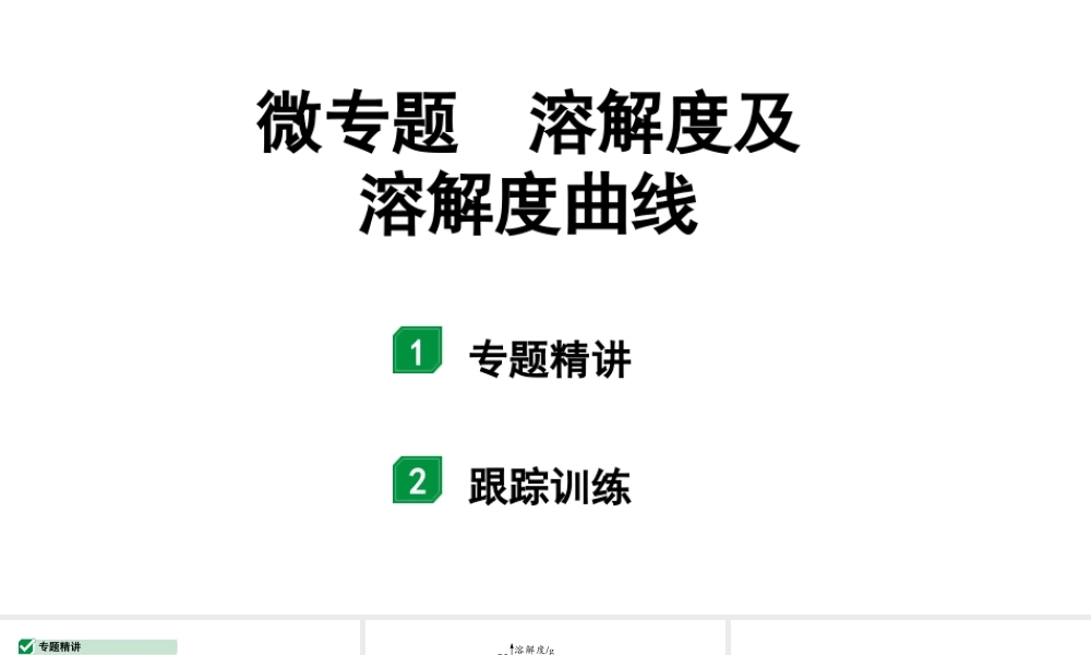 2024宁夏中考化学二轮重点专题突破 微专题 溶解度及溶解度曲线（课件）.ppt