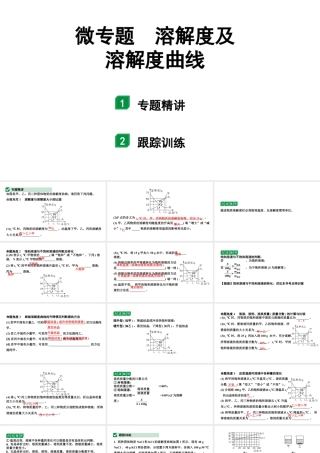 2024宁夏中考化学二轮重点专题突破 微专题 溶解度及溶解度曲线（课件）.ppt