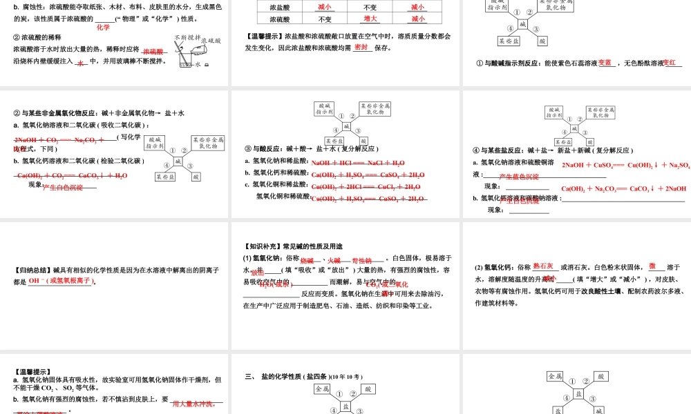 2024宁夏中考化学二轮重点专题突破 微专题 酸碱盐的化学性质  复分解反应（课件）.ppt