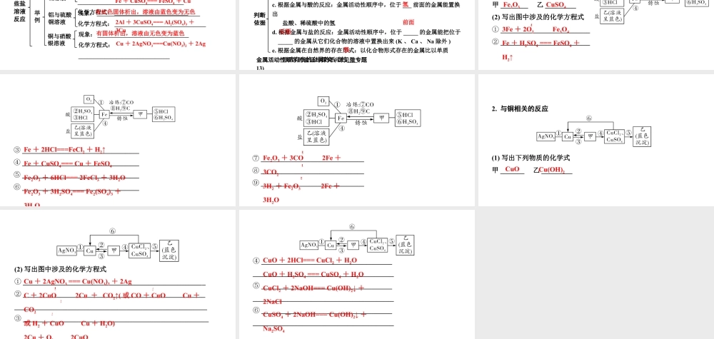 2024宁夏中考化学二轮重点专题突破 主题7  金属的化学性质（课件）.pptx