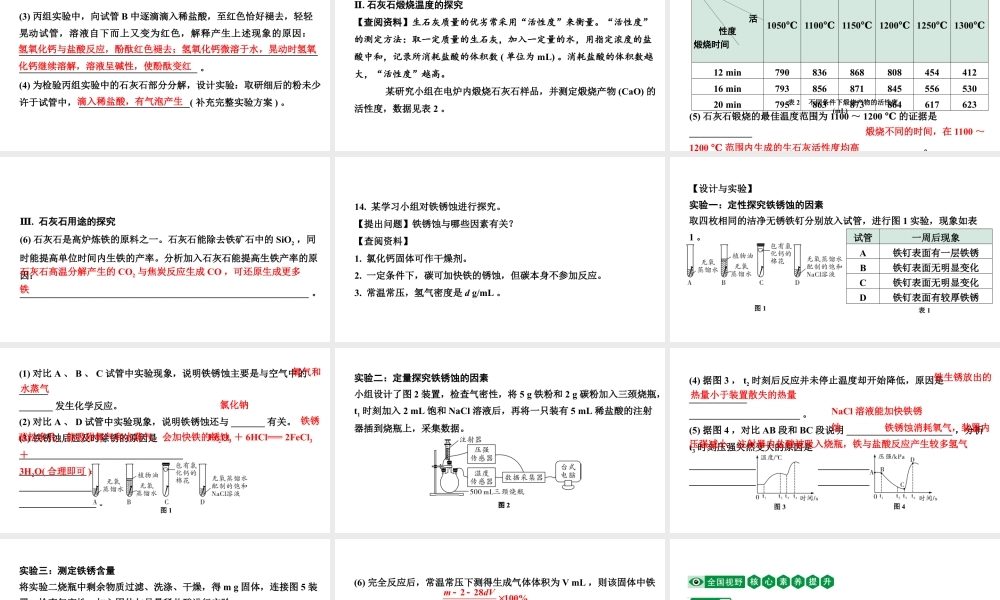 2024山东中考化学二轮重点专题突破 专题七 实验探究题（课件）.pptx