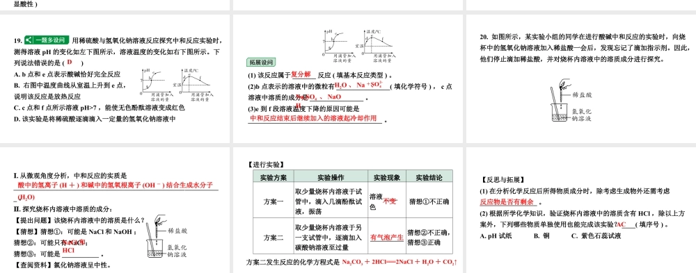 2024山东中考化学二轮专题复习 微专题 酸和碱的基础知识（课件）.pptx