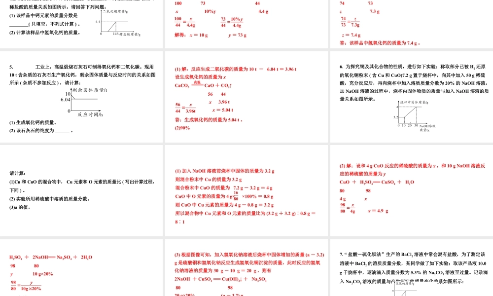 2024山东中考化学二轮专题复习 专题八 常见的化学计算（课件）.pptx