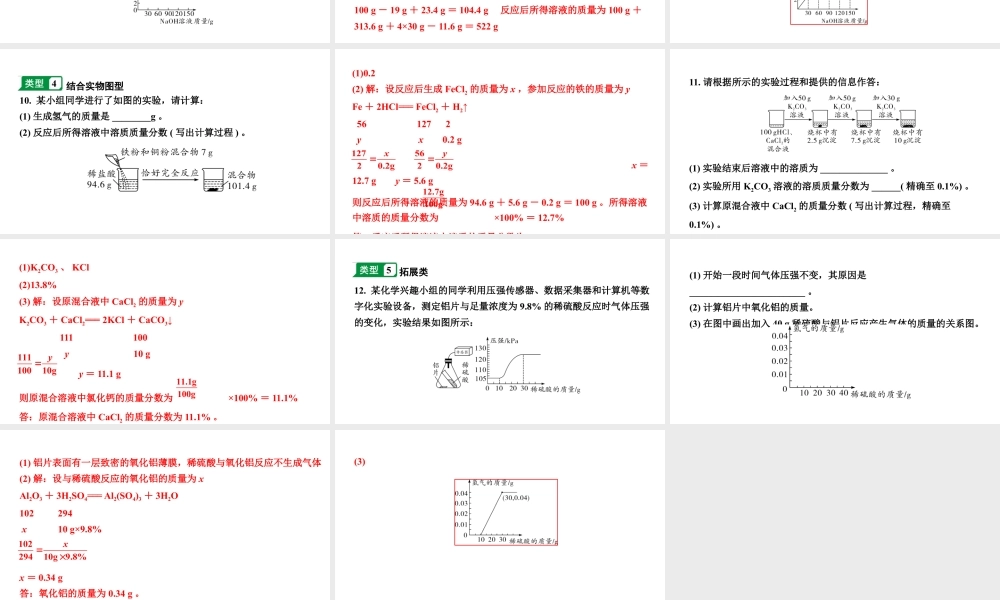 2024山东中考化学二轮专题复习 专题八 常见的化学计算（课件）.pptx