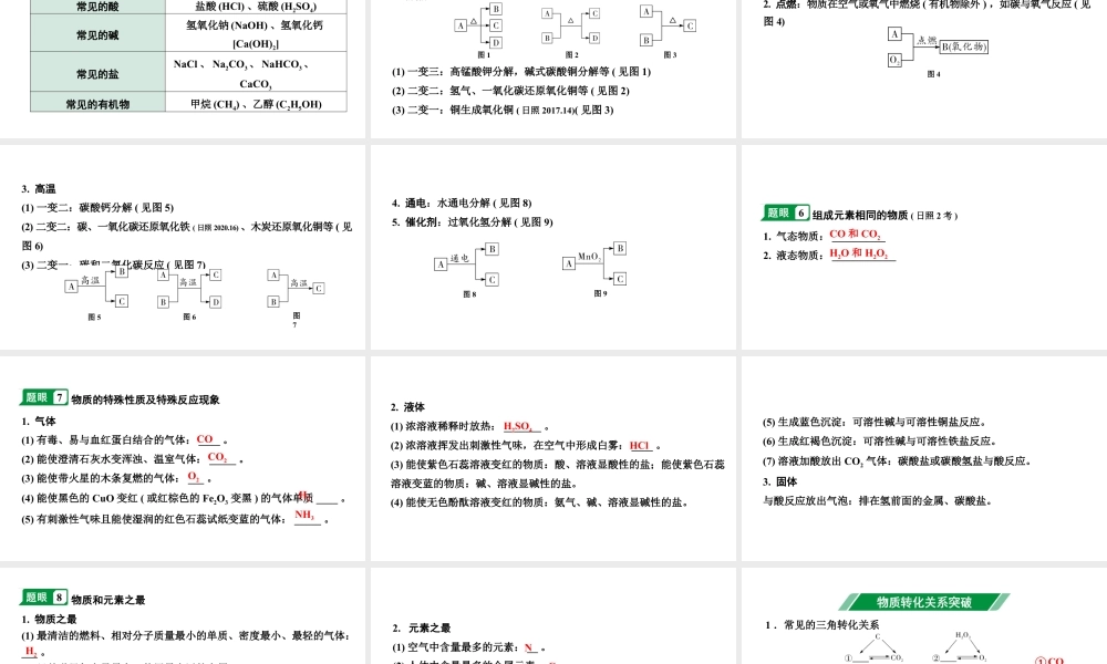 2024山东中考化学二轮专题复习 专题五 物质的转化与推断（课件）.pptx