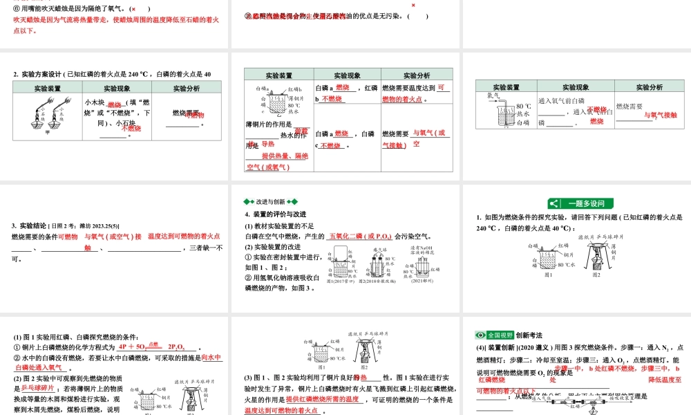 2024山东中考化学一轮复习 中考考点研究 第七单元 燃料及其利用（课件）.pptx