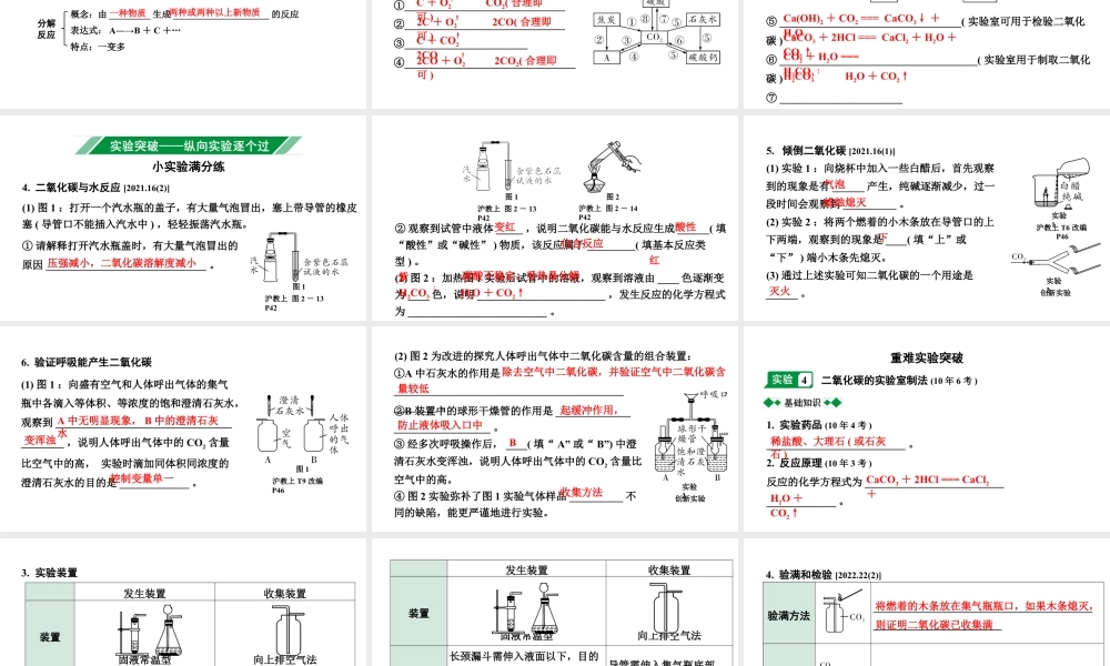 2024沈阳中考化学二轮专题突破 奇妙的二氧化碳（课件）.pptx