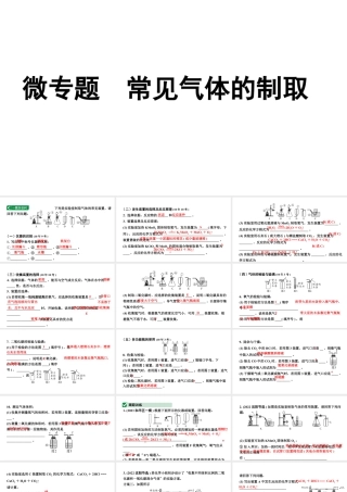 2024沈阳中考化学二轮专题突破 微专题 常见气体的制取（课件）.pptx