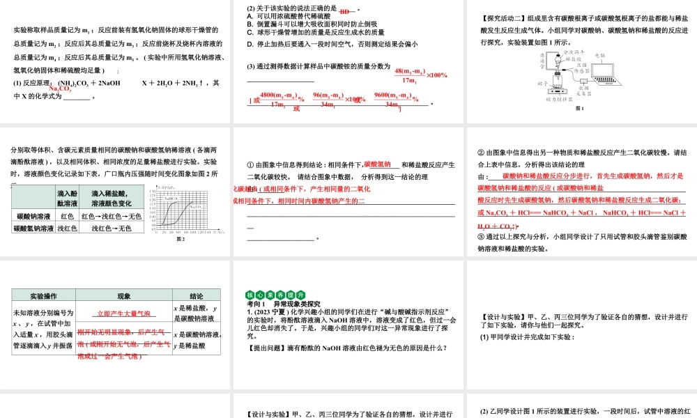 2024沈阳中考化学二轮专题突破 专题二  实验探究题（课件）.pptx