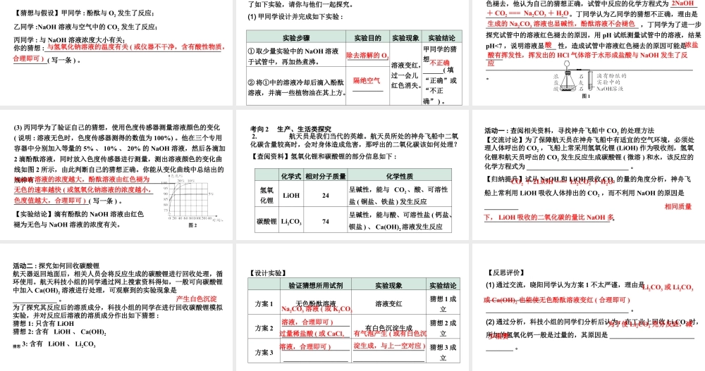 2024沈阳中考化学二轮专题突破 专题二  实验探究题（课件）.pptx