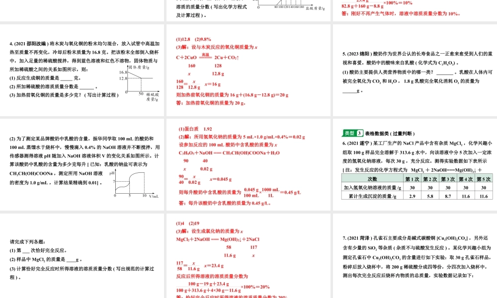 2024四川中考化学二轮复习 专题八 化学计算（课件）.pptx