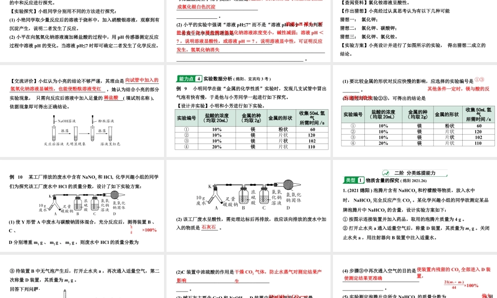 2024四川中考化学二轮复习 专题七 实验探究题（课件）.pptx