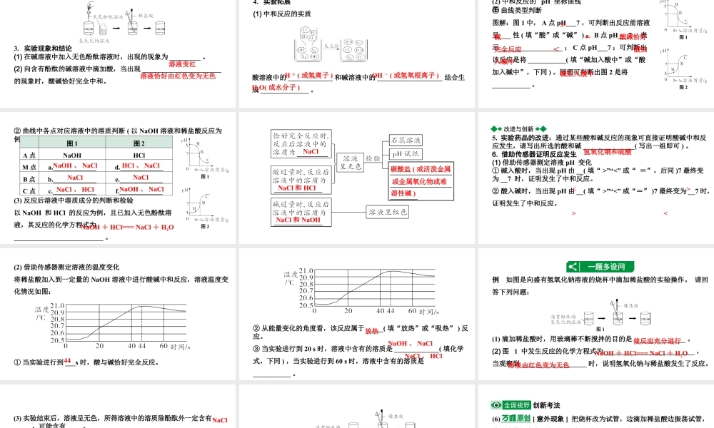 2024四川中考化学一轮复习 第十单元 酸和碱（课件）.pptx