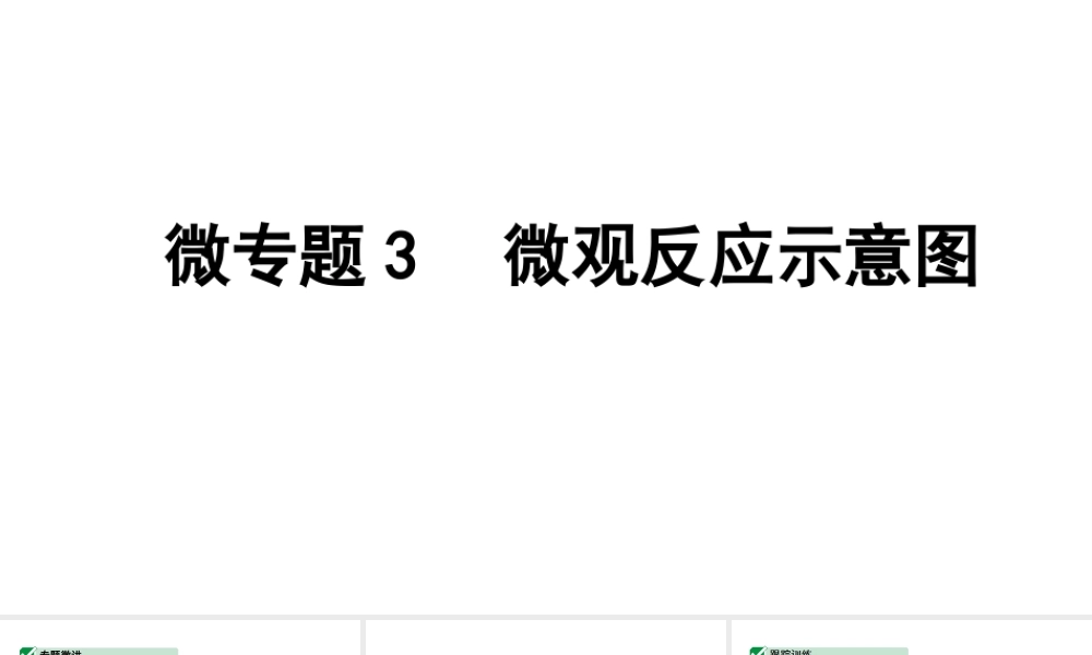 2024四川中考化学一轮复习 微专题3  微观反应示意图（课件）.pptx