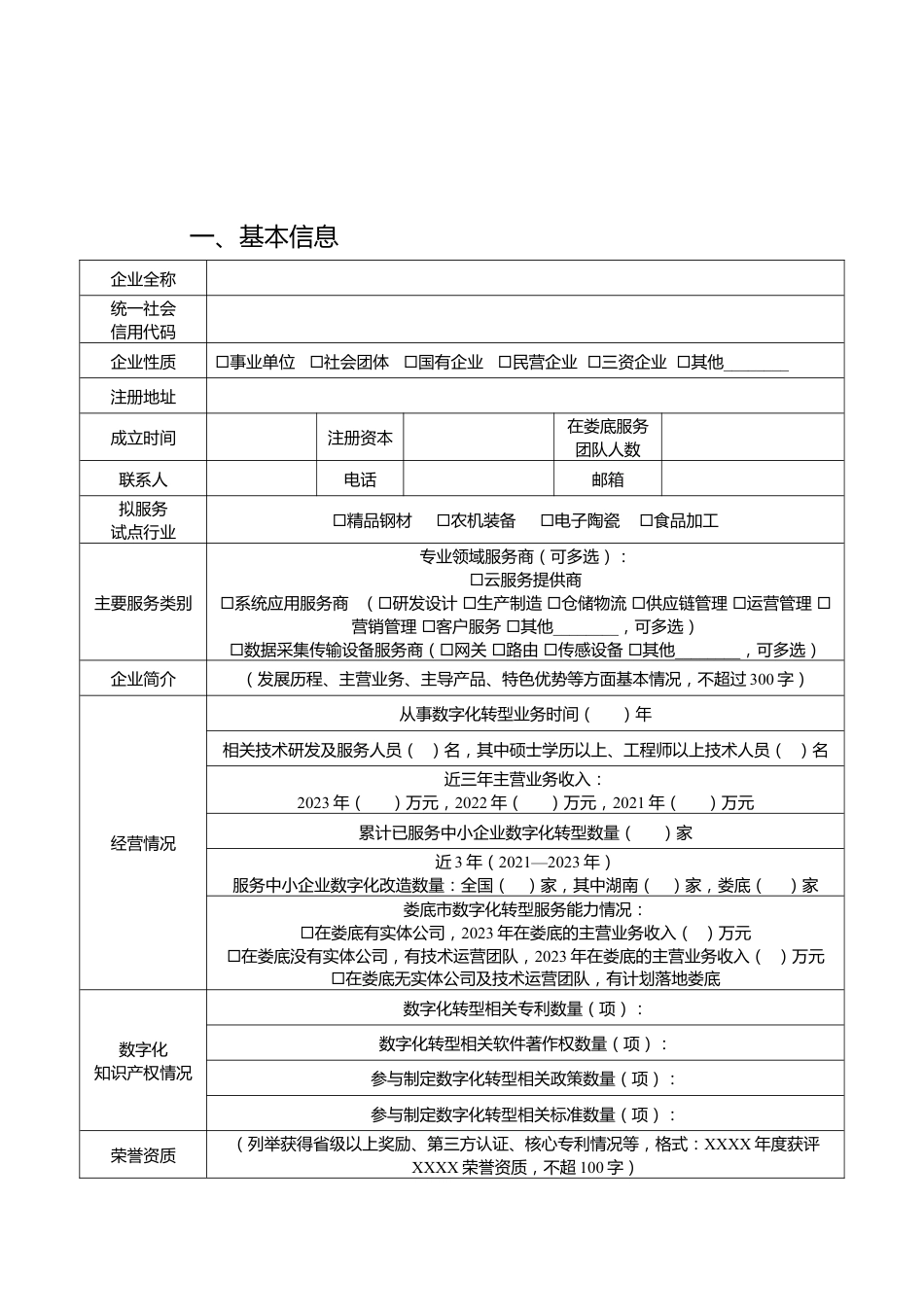 2024年娄底市第一批中小企业数字化转型服务商资料.docx_第3页