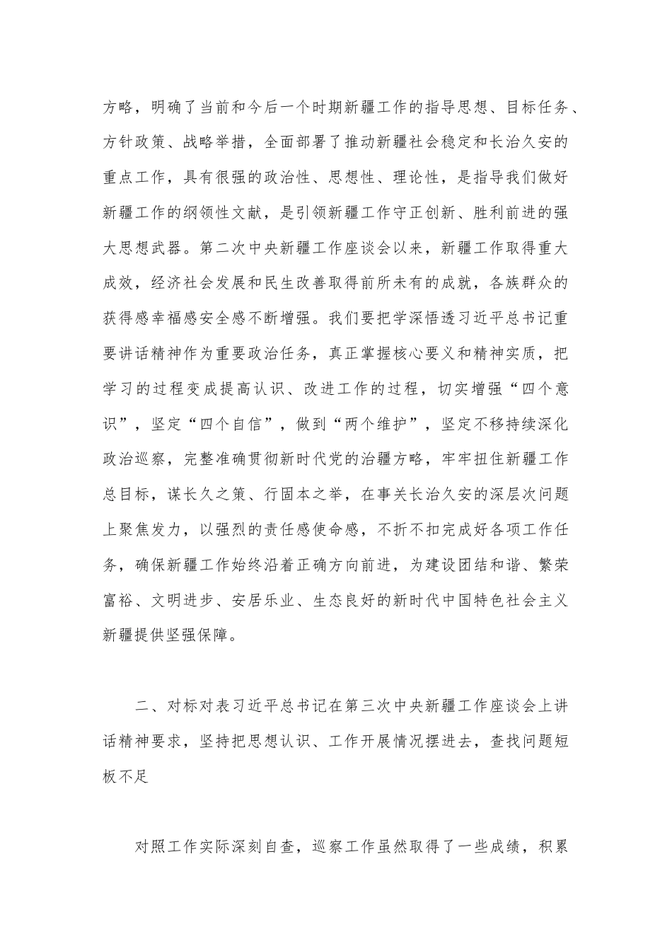 公文 2023  (12篇)对照新时代党的治疆方略方面存在的问题及整改措施范文.docx_第2页